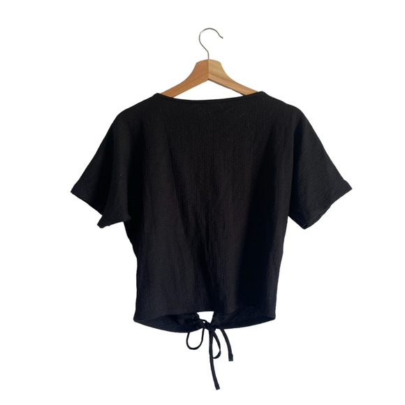 Zara Black Short Sleeve Shirt - Picture 2 of 3